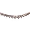 Image 2 : 18KT White Gold 9.20 ctw Diamond Necklace