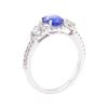 Image 4 : 1.64 ctw Sapphire And Diamond Ring - 18KT White Gold