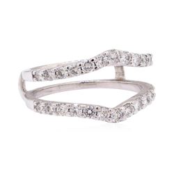 0.90 ctw Diamond Ring Guard - 14KT White Gold