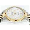 Image 4 : Rolex Mens 2 Tone 14K Mother Of Pearl Diamond & Ruby Datejust Wristwatch