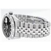 Image 7 : Rolex Mens Stainless Steel 36MM Black Index Pyramid Diamond Datejust Wristwatch