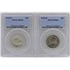 Image 1 : Lot of (2) 1942-D Washington Quarter Coins PCGS MS64
