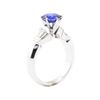 Image 4 : 2.07 ctw Sapphire And Diamond Ring - 14KT White Gold