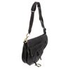 Image 2 : Christian Dior Black Leather Large Saddle Bag Crossbody