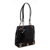 Image 3 : Chanel Vintage Black Vinyl CC Shoulder Bag