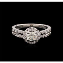0.84 ctw Diamond Ring - 14KT White Gold