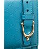 Image 5 : Gucci Blue Patent Leather Microguccissima GG Compact Wallet