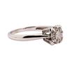 Image 1 : 0.50 ctw Diamond Ring - 14KT White Gold