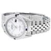 Image 4 : Rolex Mens Stainless Steel Silver MOP Roman 36MM Diamond & Sapphire Datejust Wri