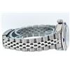 Image 3 : Rolex Ladies Stainless Steel Diamond Lugs MOP Blue Vignette Diamond Datejust Wri