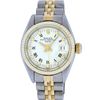 Image 2 : Rolex Ladies 2 Tone 14K White Index 26MM Fluted Datejust Wristwatch