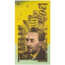 Israel Money by Steve Kaufman (1960-2010)