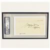 Image 2 : William H. Taft Signed Cut Display PSA Certified