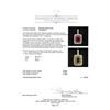 Image 3 : 19.50 ctw Lab-Created Ruby and Diamond Pendant - 14KT Yellow Gold