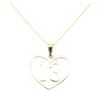 Image 1 : Heart Shaped Number "13" Pendant with Chain - 14KT Yellow Gold