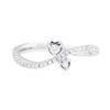 Image 2 : 0.21 ctw Diamond Ring - 18KT White Gold