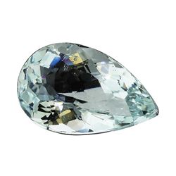 4.58 ct.Natural Pear Cut Aquamarine