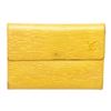 Image 1 : Louis Vuitton Yellow Epi Leather Compact Porte Tresor International Wallet