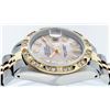 Image 3 : Rolex Ladies 2 Tone 14K Pink Mother Of Pearl Pyramid Diamond Datejust