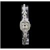 Lusserna for Macy's Platinum Diamond Vintage Ladies Watch