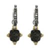 Image 1 : Silver Rutilated Quartz Doublet Drop Earrings