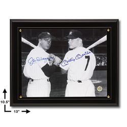 Joe DiMaggio & Mickey Mantle Yankee Greats Signed