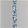 Image 2 : Sterling Silver Swiss Blue Topaz Line Bracelet 7"