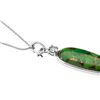 Image 3 : Sterling Silver Green Mohave Turquoise Pendant