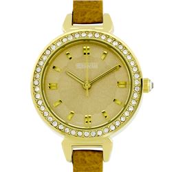 Eberle Classic Crystal Studded Bezel Ladies Watch