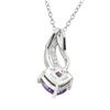 Image 2 : Sterling Silver Amethyst Swirl Pendant