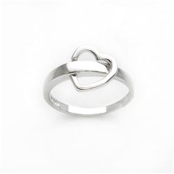 Sterling Silver Heart Ring-SZ 7