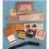 Image 1 : ASSORTED ITEMS INCLUDING VINTAGE MATCHES, BEAN SPOON, BLACK HILLS PICTURE BOOKLET, STAMP AND WATCHBA