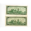 Image 2 : 2-ONE DOLLAR DOLLAR BILLS (CANADA) *1967*