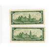 Image 2 : 2-ONE DOLLAR BILLS (CANADA) *1967*