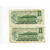 Image 2 : 2-ONE DOLLAR BILLS (CANADA) *1973*