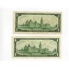 Image 2 : 2-ONE DOLLAR BILLS (CANADA) *1967*