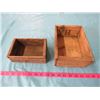 Image 1 : LOT OF 2 WOODEN BOXES (REGAL BRAND SKIM MILK CHEESE PASTURIZED)