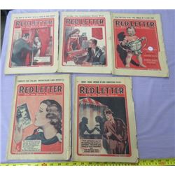 Red Lettering Magazine RED LETTER 1930 MAGAZINE