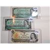 Image 1 : 3-ONE DOLLAR BILLS (1954, 1967, 1973) *CANADA*