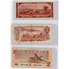 Image 2 : LOT OF 3-TWO DOLLAR BILLS (CANADA) *1954, 1974, 1986*