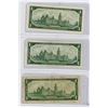 Image 2 : LOT OF 3-ONE DOLLAR BILLS (CANADA) *1967*