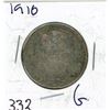 Image 1 : FIFTY CENT COIN (CANADA) *1910* (SILVER)