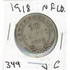 Image 1 : FIFTY CENT COIN (NEWFOUNDLAND) *1918* (SILVER)