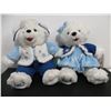 Image 1 : LOT OF WALMART COLLECTIBLE TEDDY BEARS (2010) *SNOWFLAKE TEDDY & TASHA-UNUSED*