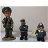 Image 1 : LOT OF ORNAMENTS (ARMY BOY, OLD MAN SAILOR, DOG POLICEMAN)