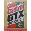 Image 1 : CASTROL GTX MOTOR OIL TIN SIGN (REPRODUCTION)