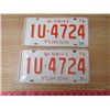 Image 1 : LOT OF 2 YUKON LICENSE PLATES