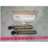 Image 3 : OIL STOVE GLASS CONTAINER, 2 BRASS PUMPS AND WICK