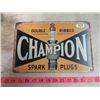 Image 1 : CHAMPION SPARK PLUGS TIN SIGN (REPRODUCTION)