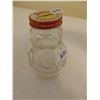 GATTUSO OLIVES MAN FIGURE GLASS COIN JAR